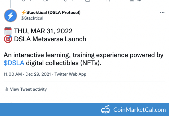 DSLA Metaverse Launch image