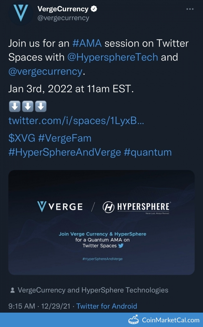 AMA with HyperSphere image