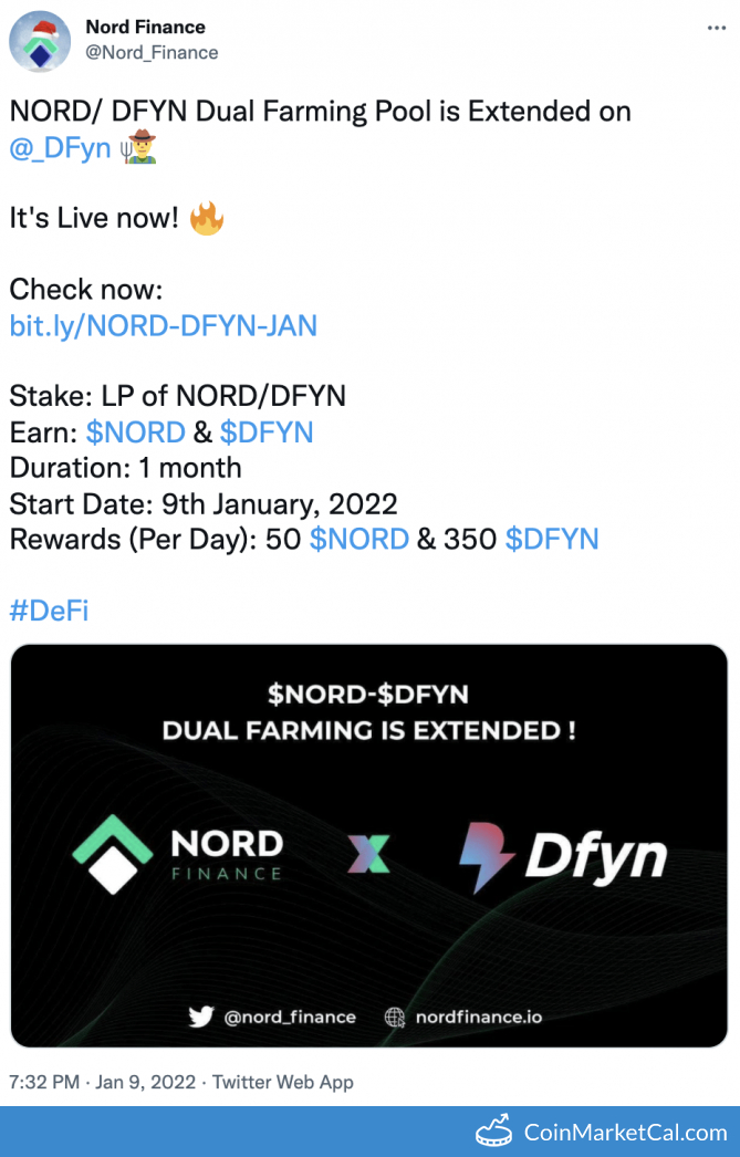 NORD/ DFYN Dual Farming image