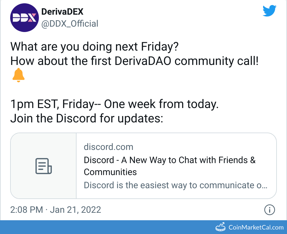 Discord Community Call image