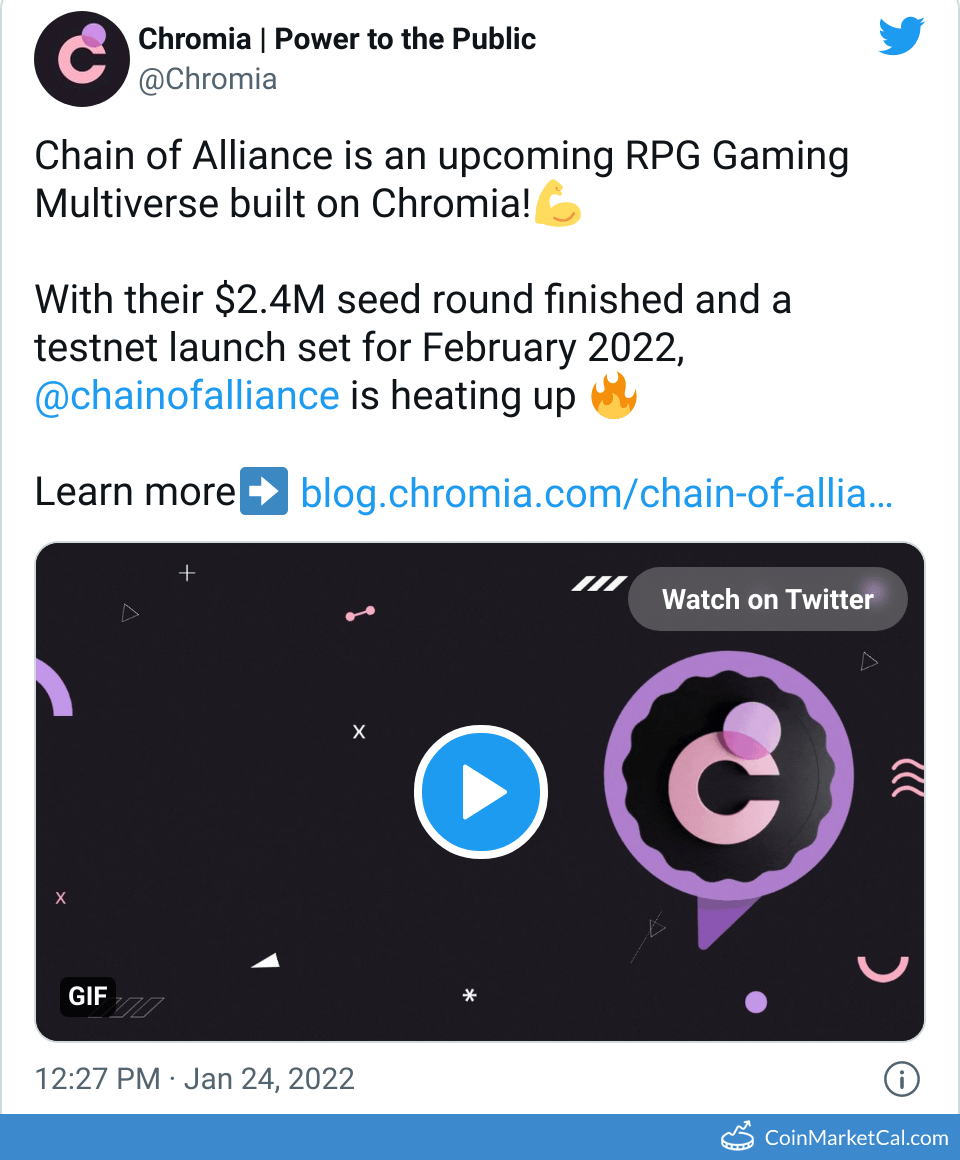 Chain of Alliance Testnet image