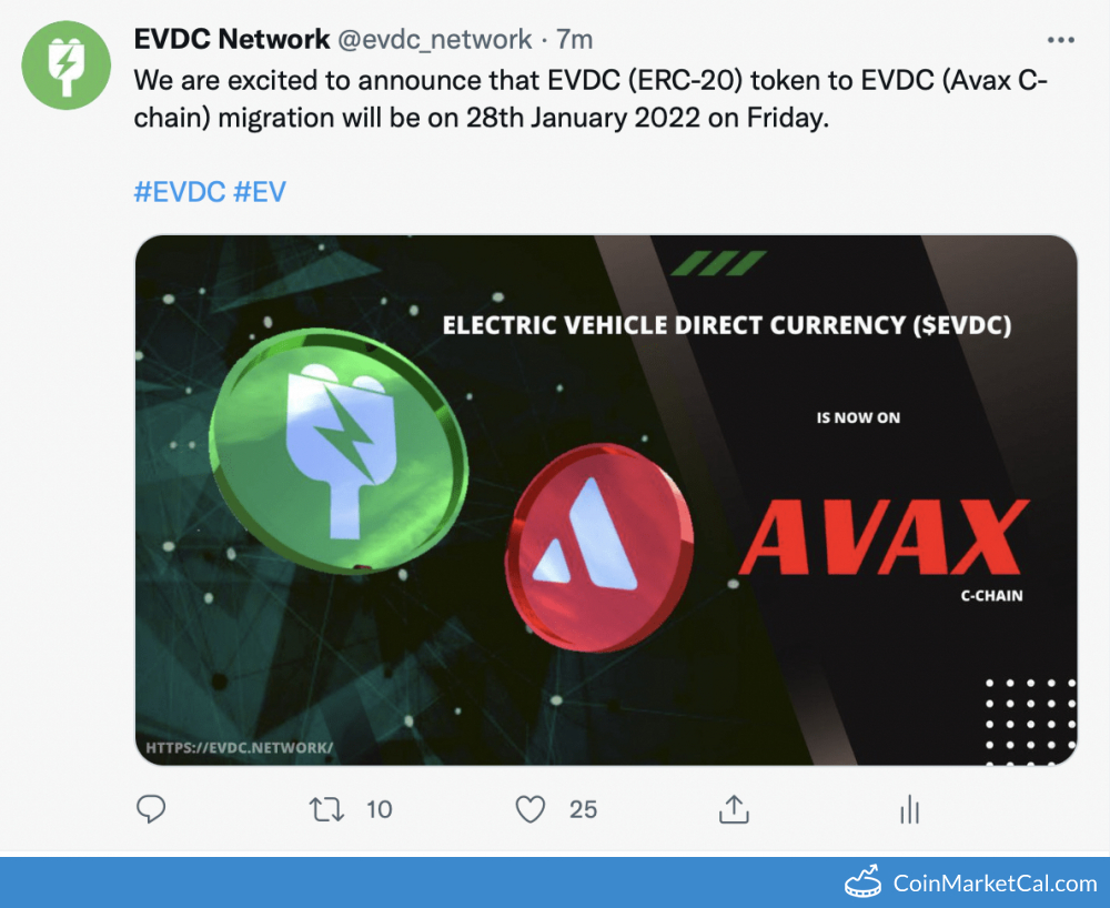 EVDC token migration image