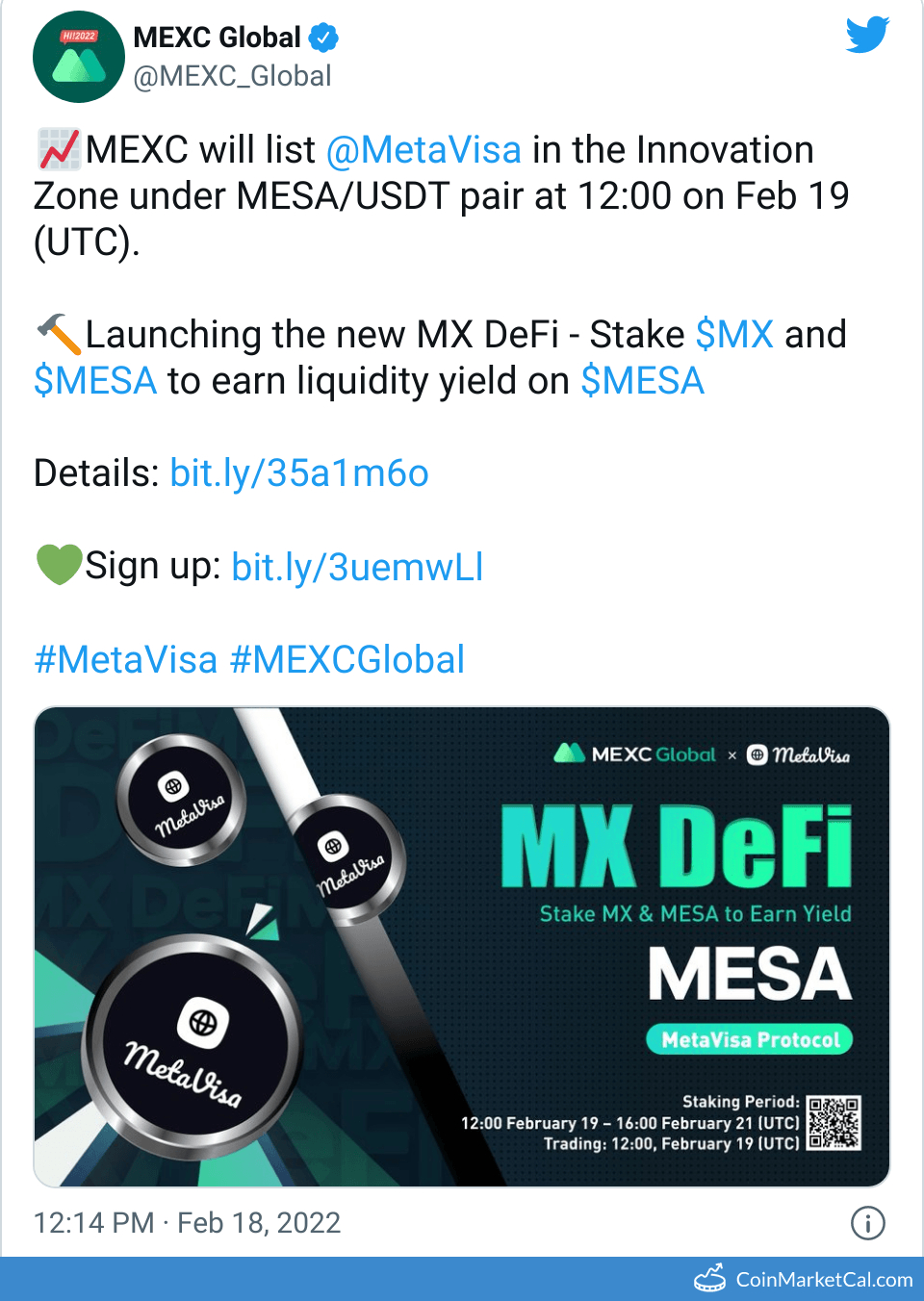 MEXC Global Listing image