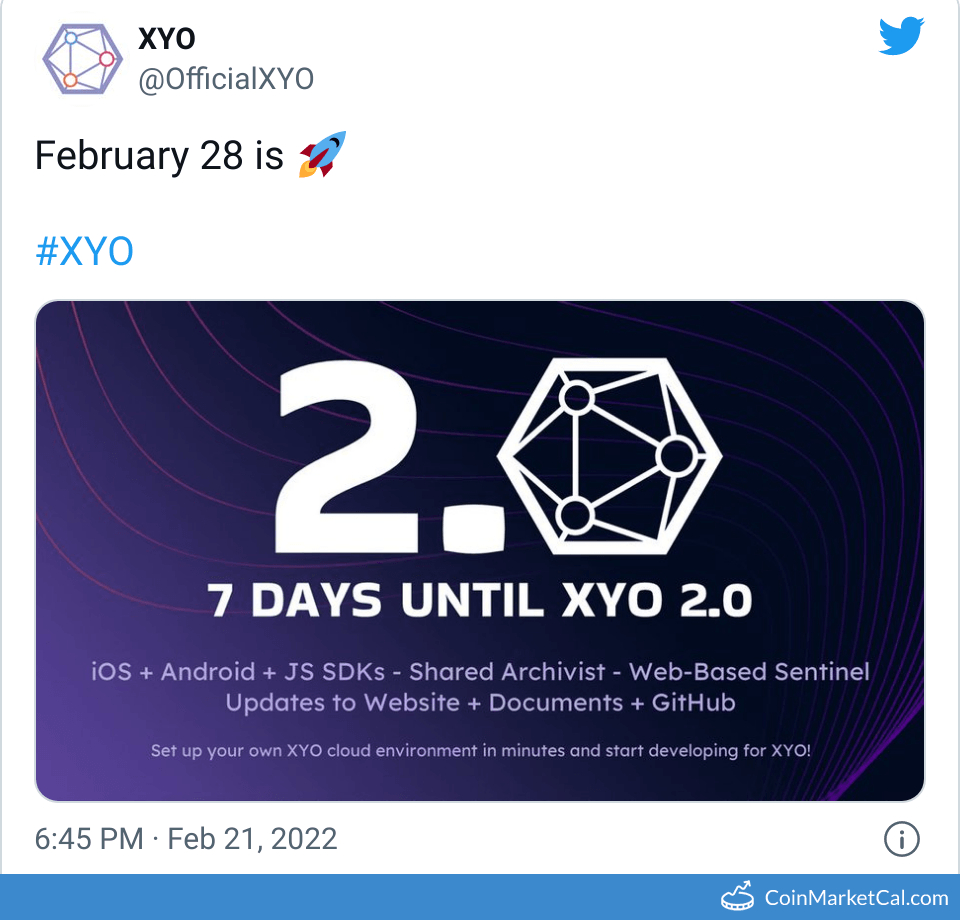 XYO 2.0 Launch image
