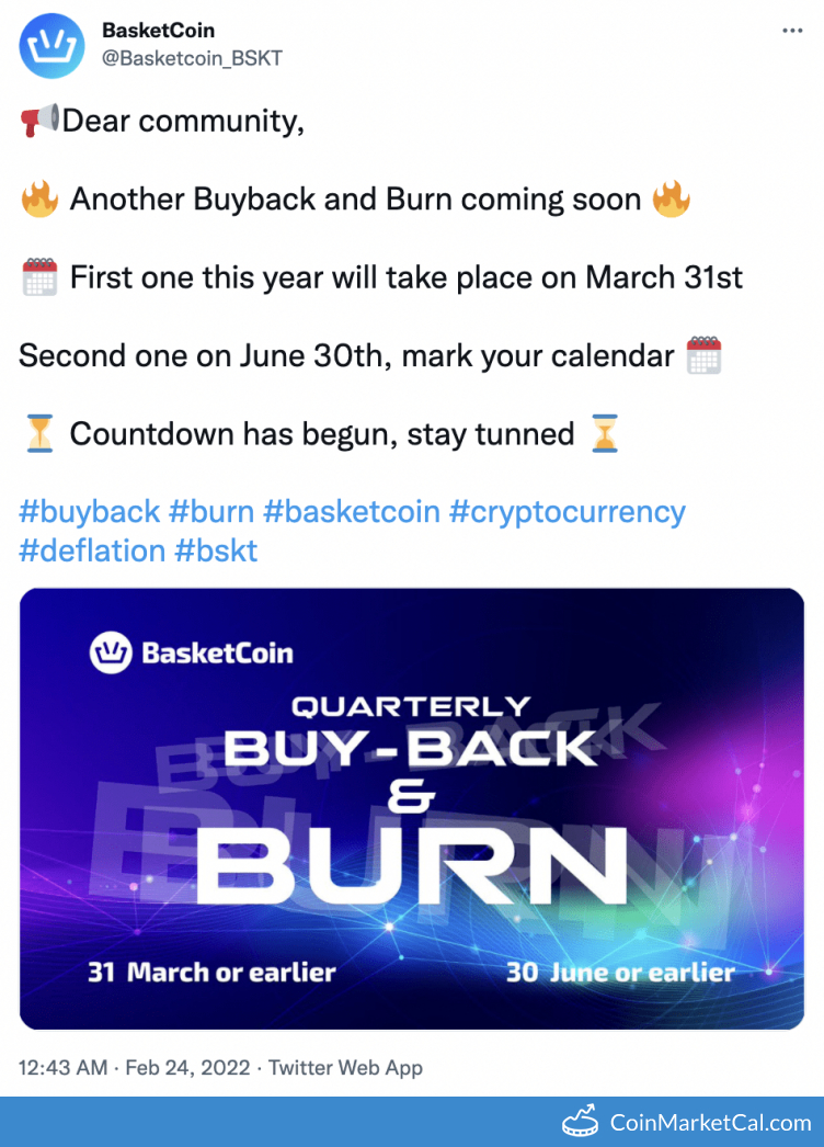 Quarterly Buyback & Burn image