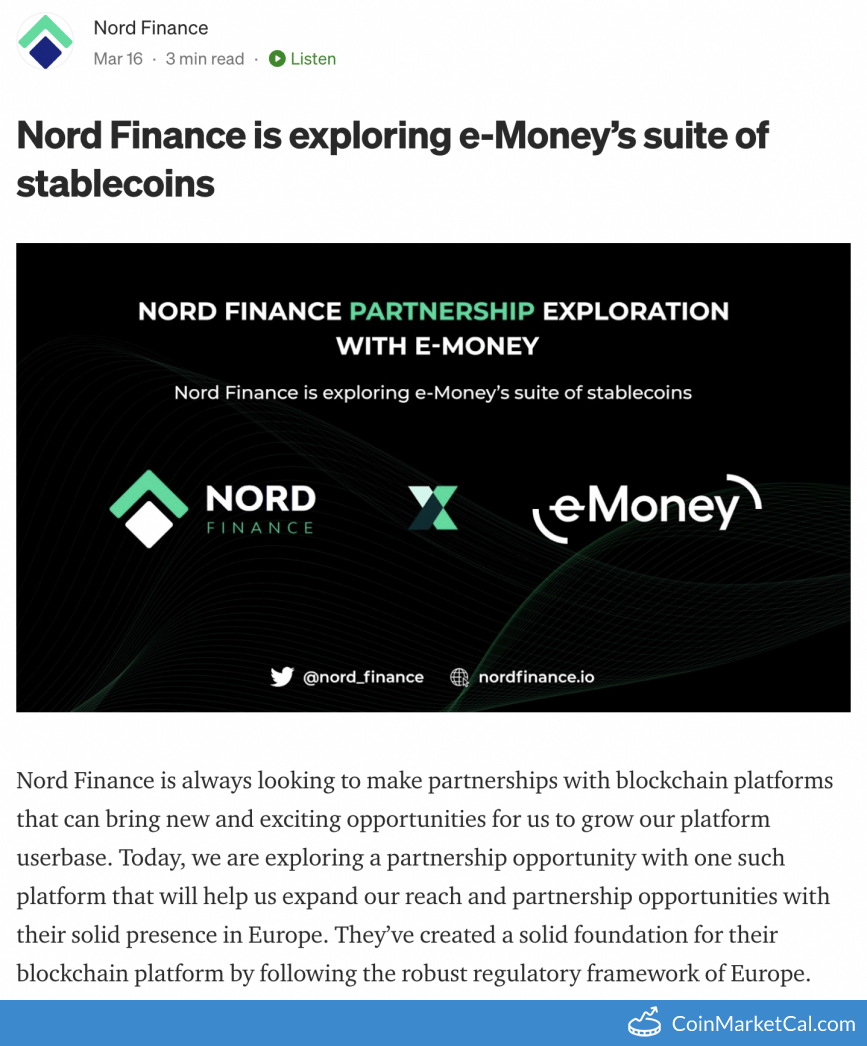 Partnership with E-Money image