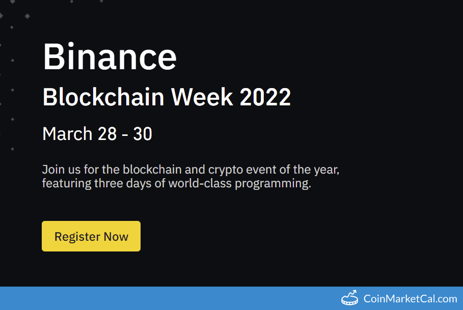 Binance Blockchain week image
