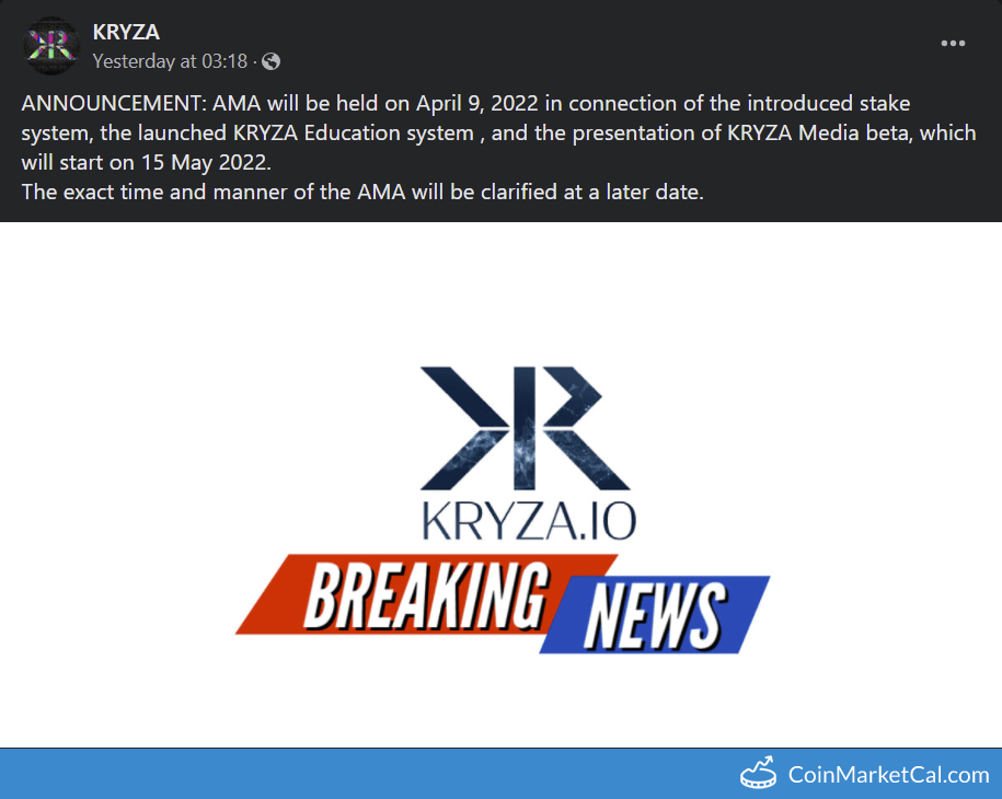 KRYZA Media Beta Launch image