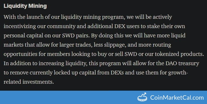 SWD DEX Liquidity Mining image