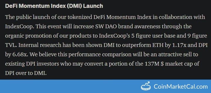 DeFi Momentum Index (DMI) image