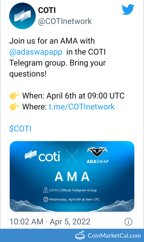COTI-ASW Telegram AMA image