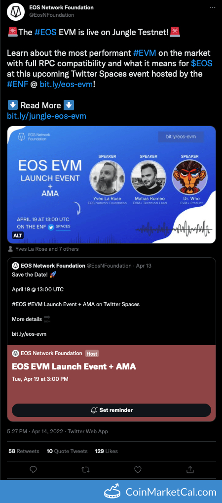 EVM Launch Event + AMA image