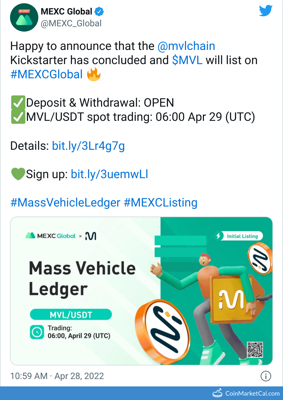 MEXC Global Listing image