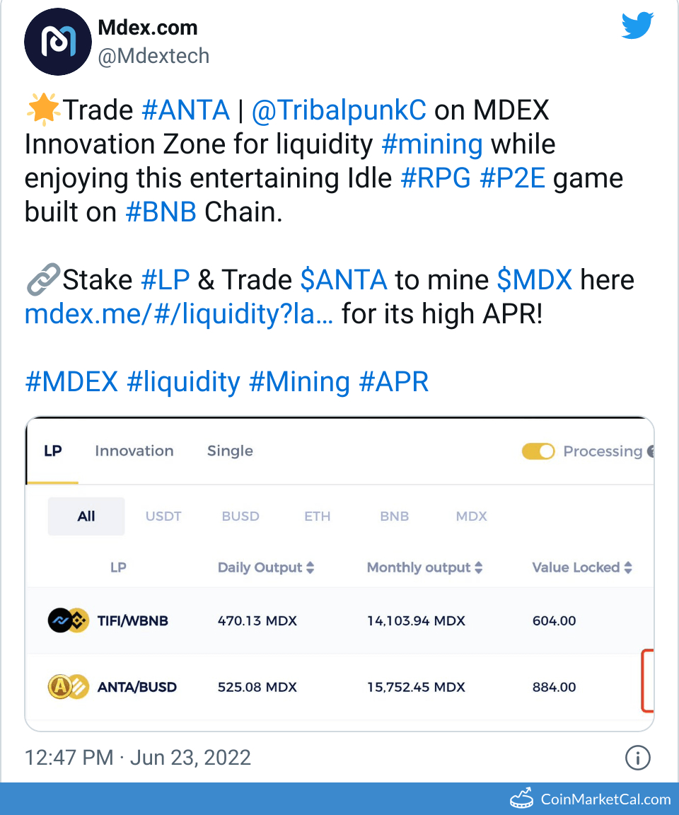 ANTA-MDX Liquidity Mining image