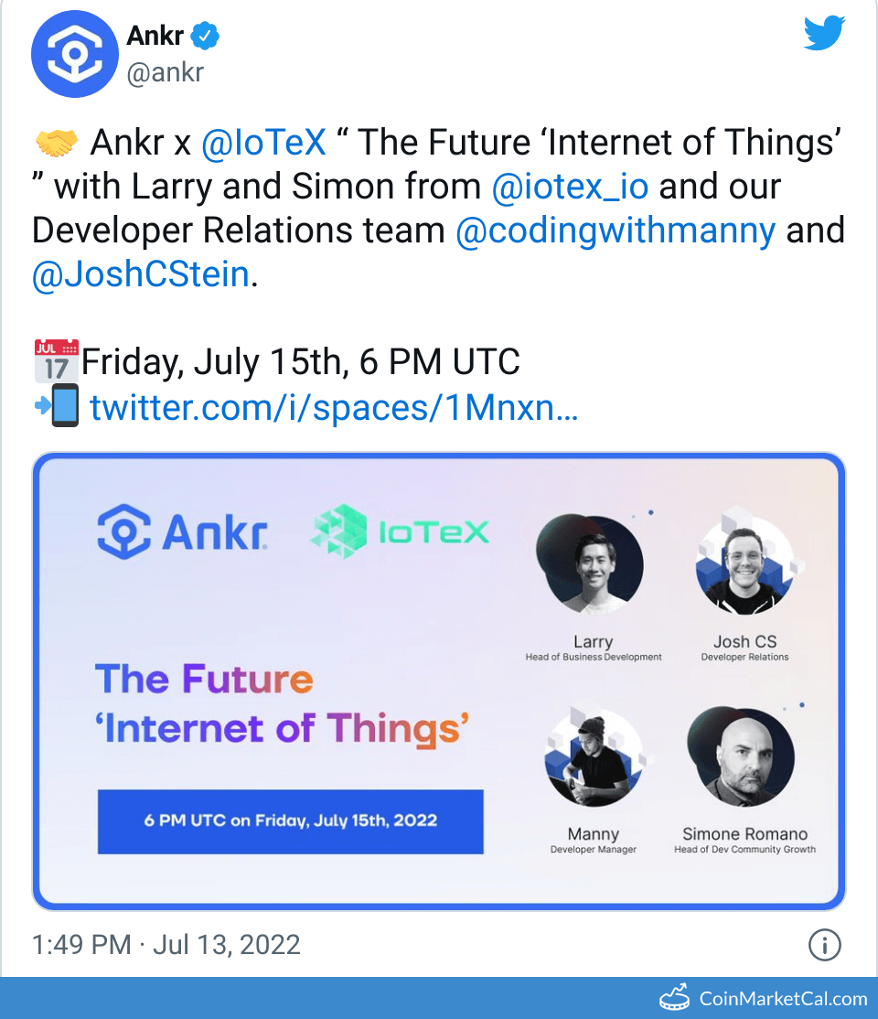 ANKR-IOTEX Twitter Spaces image