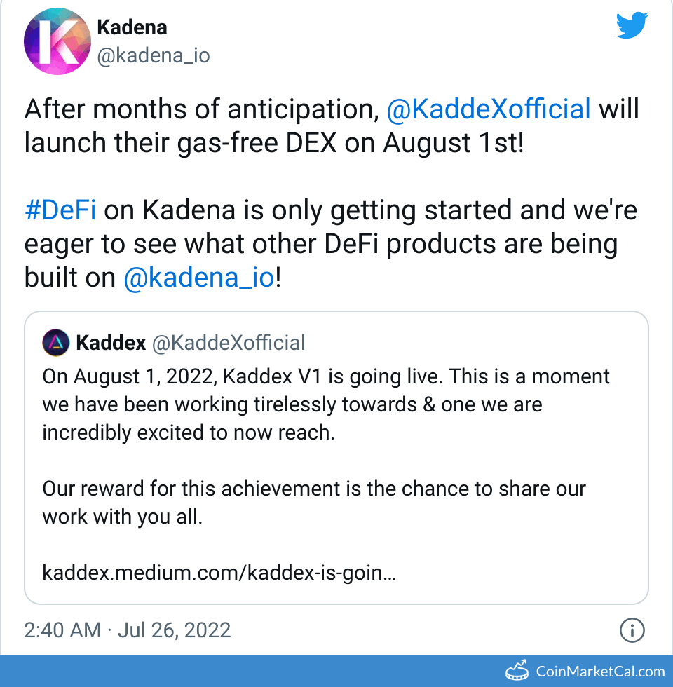 Kaddex V1 Launch image