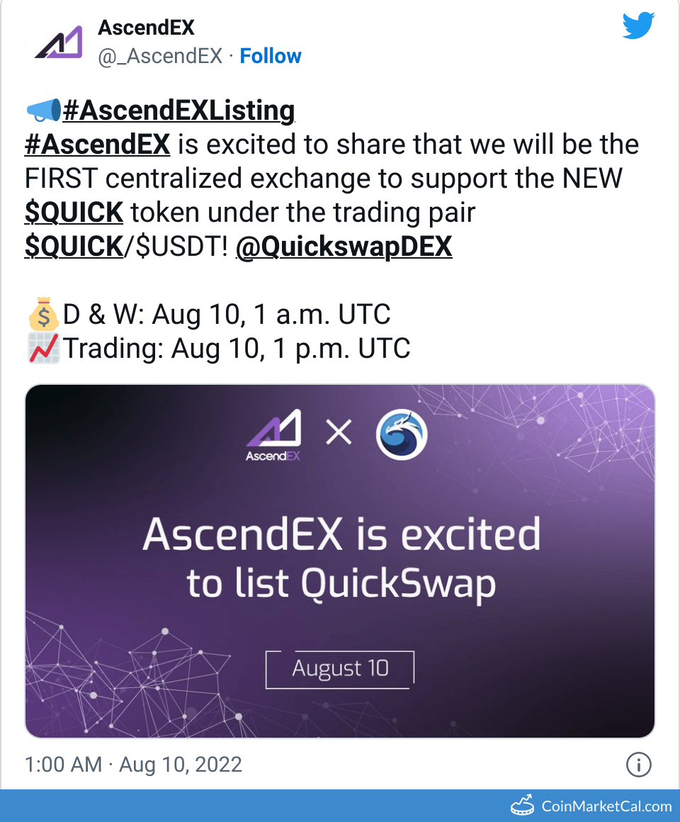 AscendEX Listing image