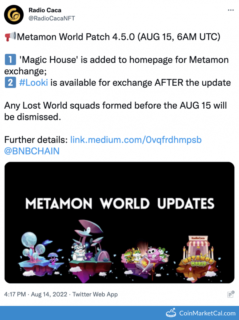 Metamon World Patch 4.5.0 image