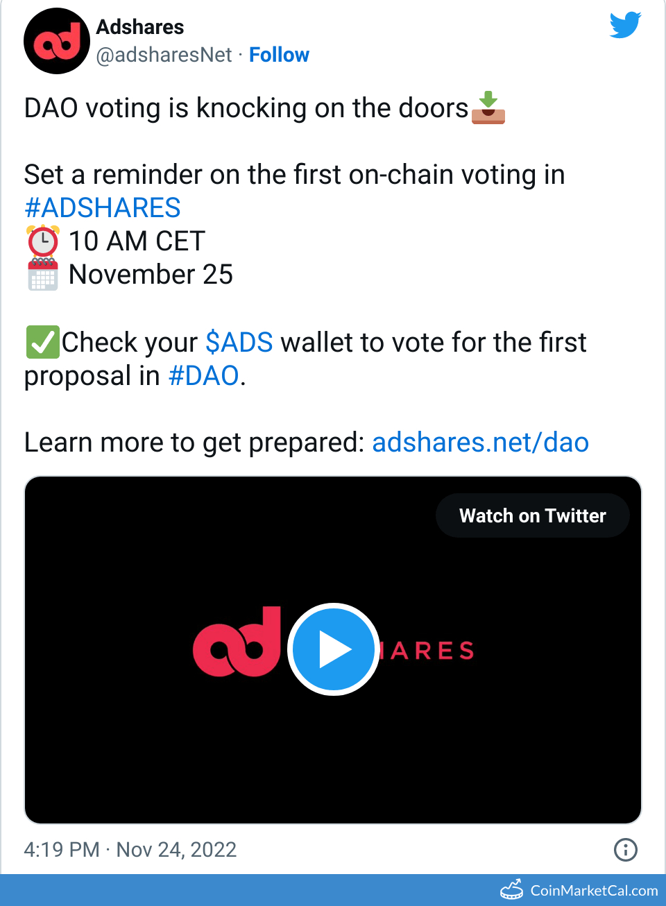 First On-chain Voting image