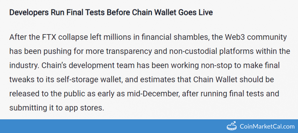 Chain Wallet Release image