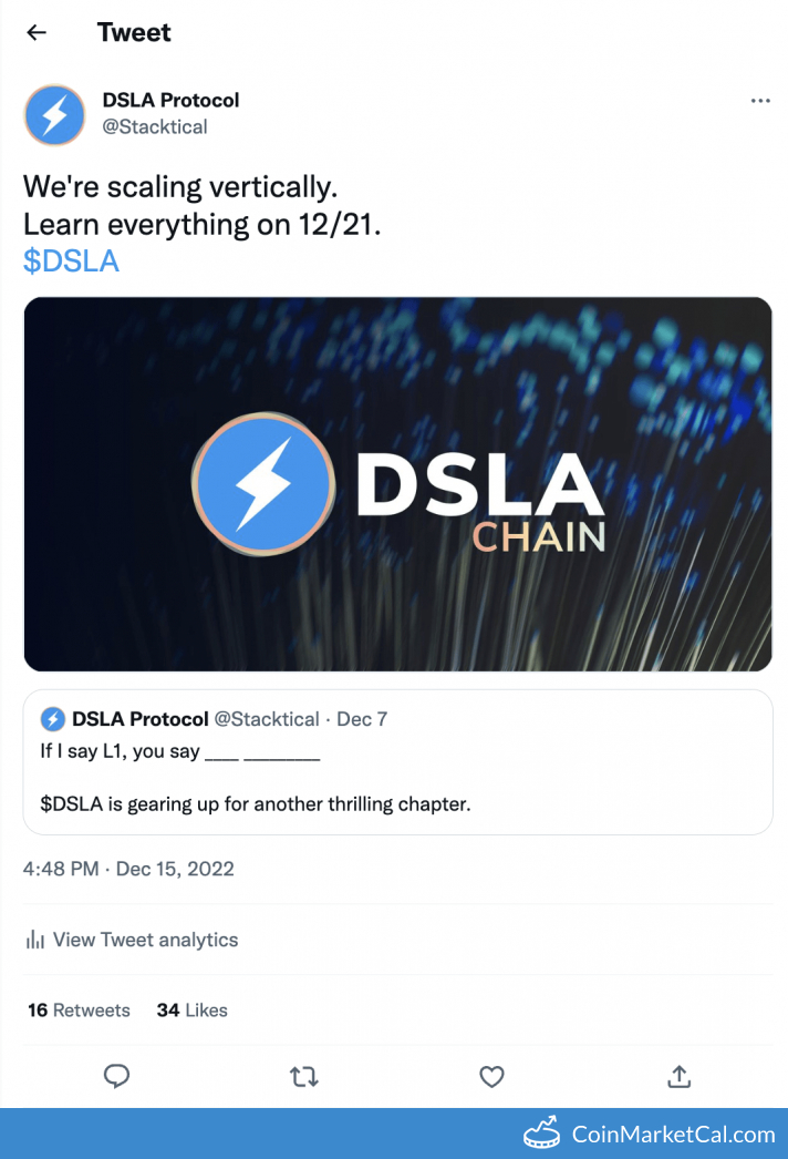 DSLA Chain Announcement image