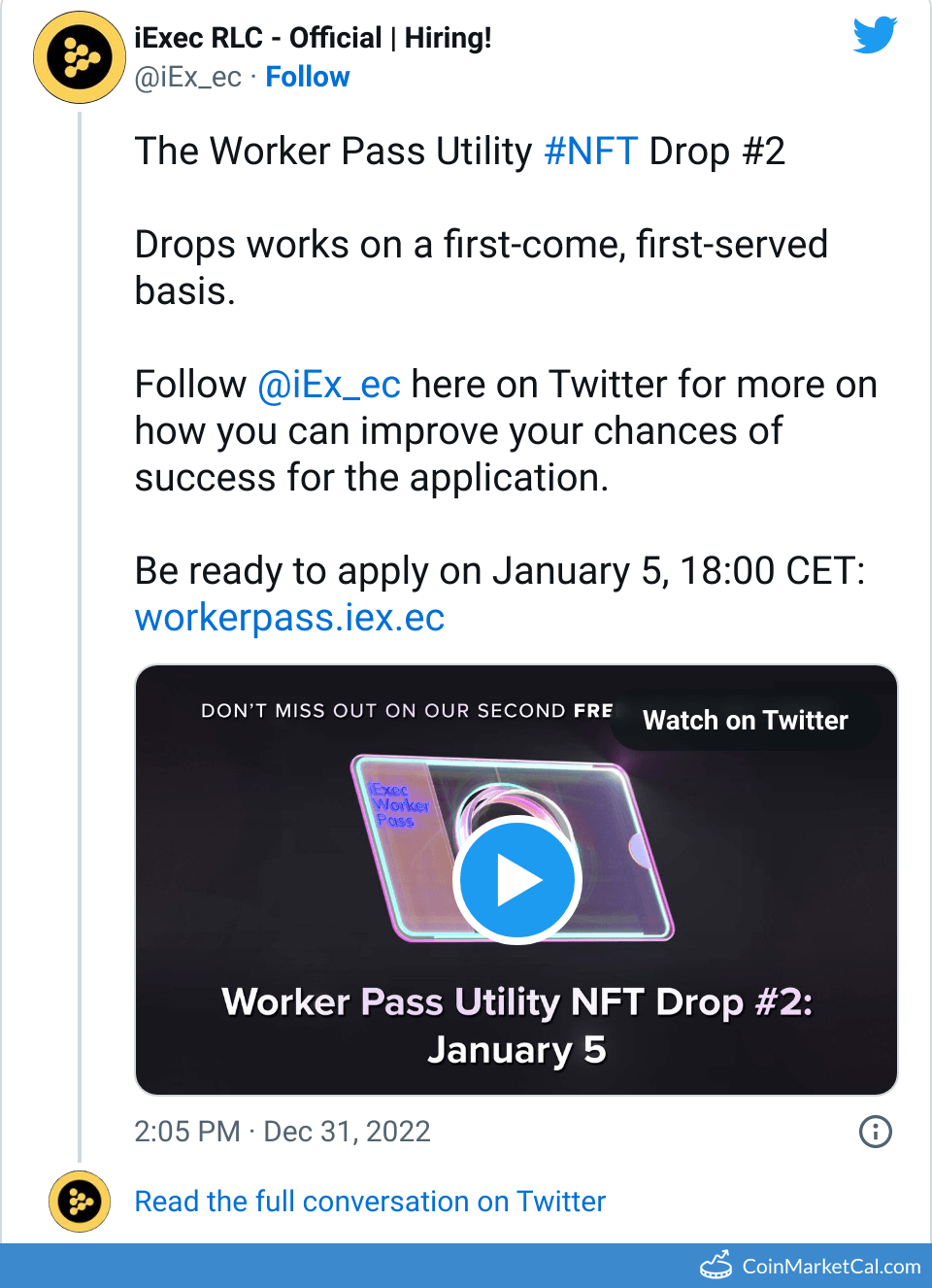 Worker Pass Utility NFT 2 image