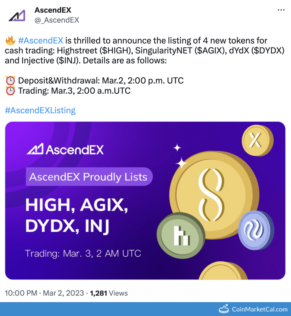 AscendEX (BitMax) Listing image