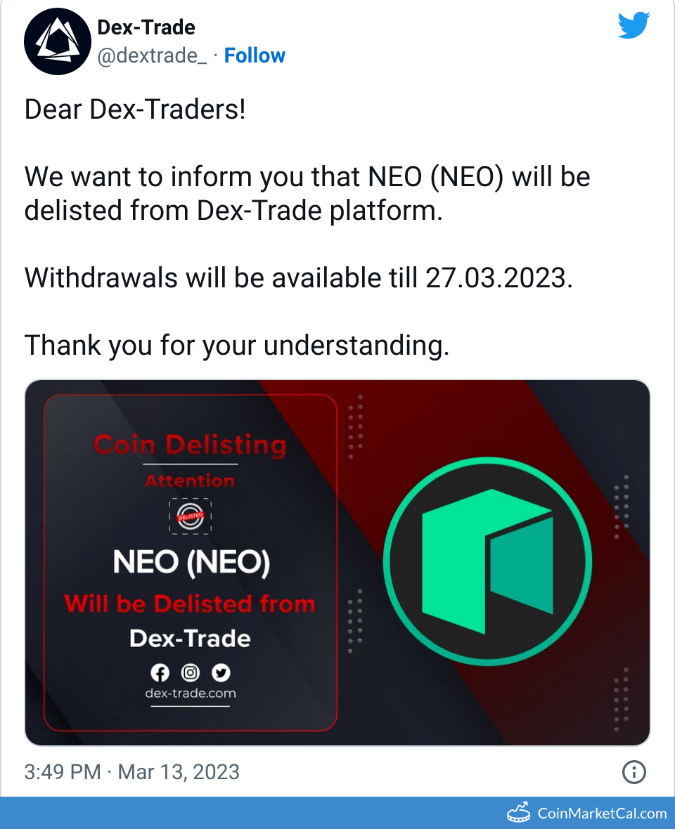Dex-Trade Delisting image