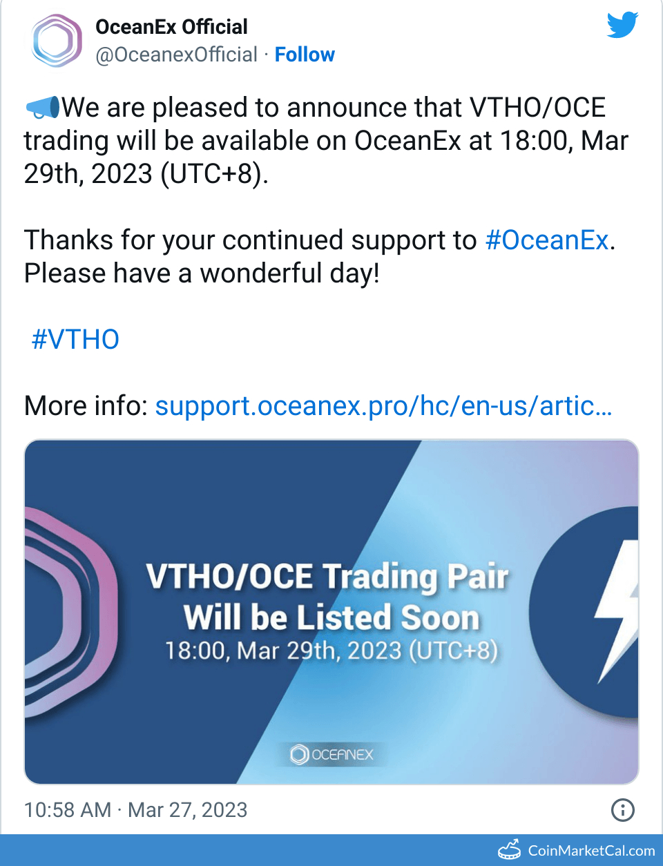 Oceanex Listing image