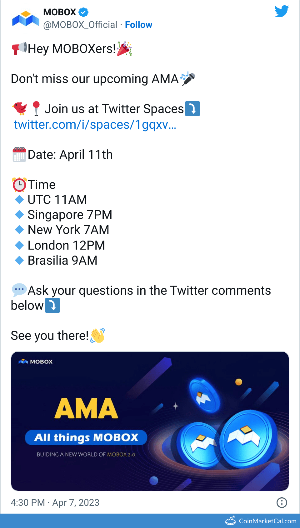 Twitter Spaces AMA image