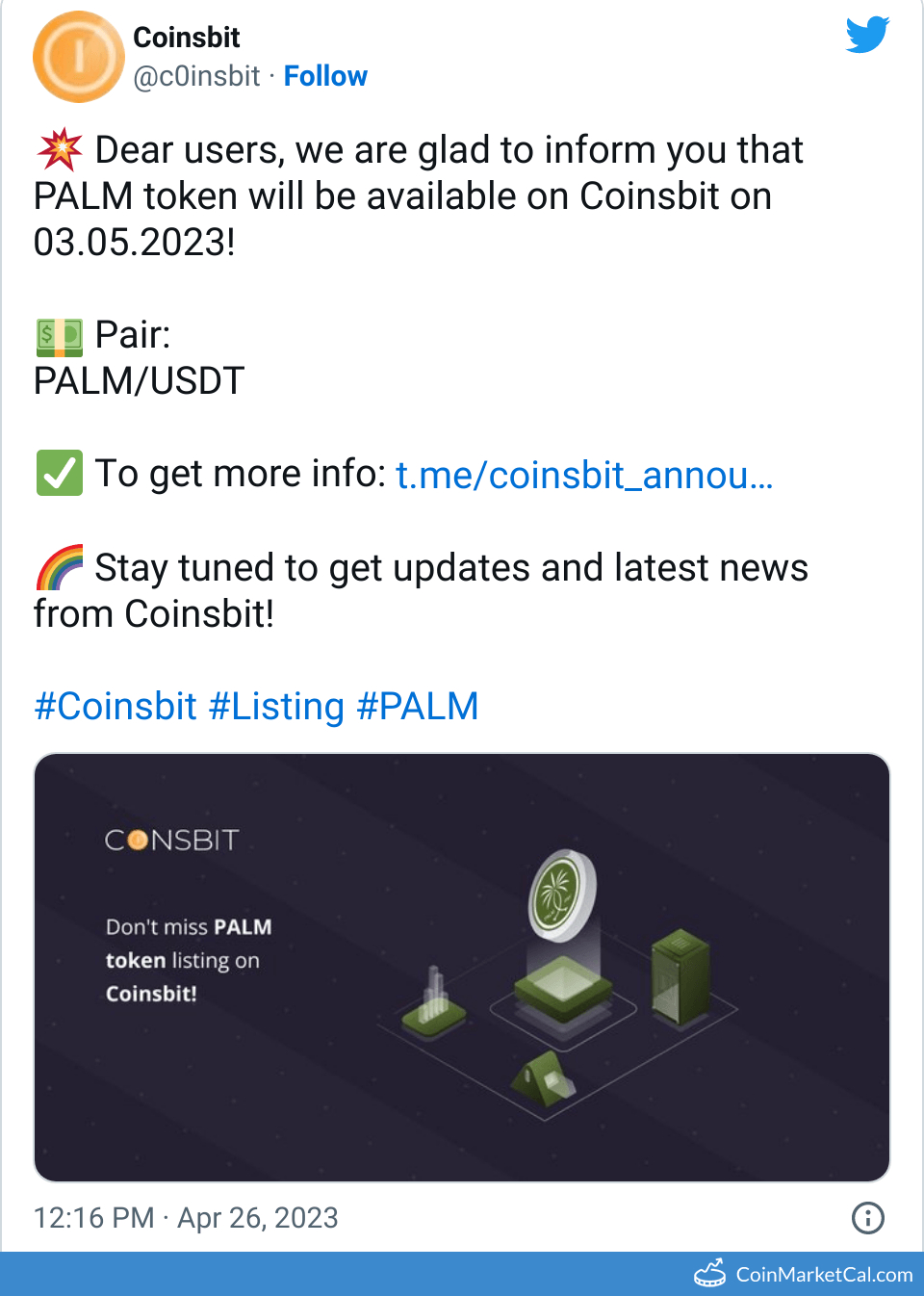 Coinsbit Listing image