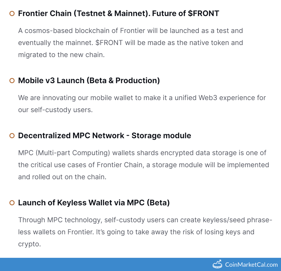 Frontier Chain Mainnet image