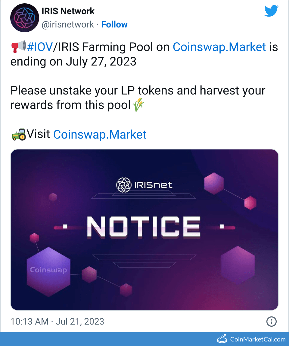 IOV-IRIS Farming Pool image