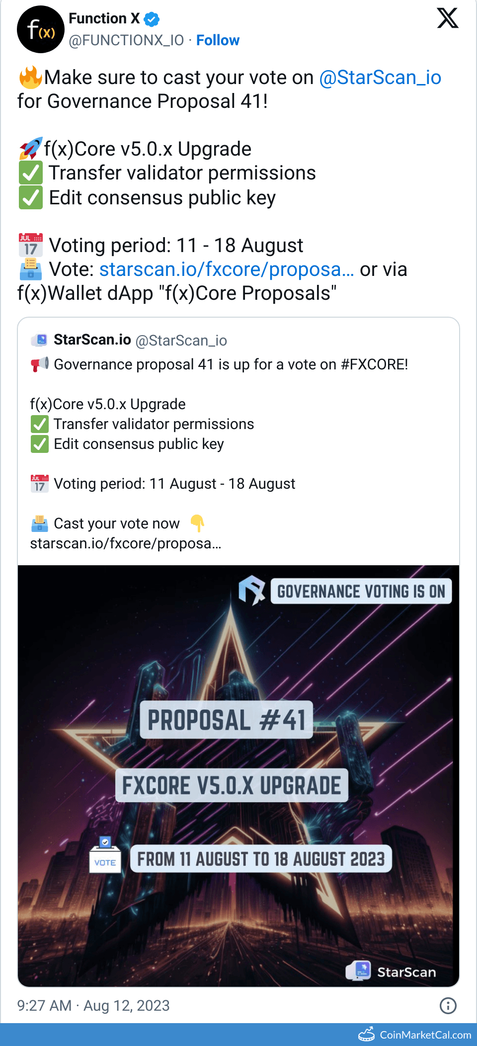 Proposal 41 Vote image