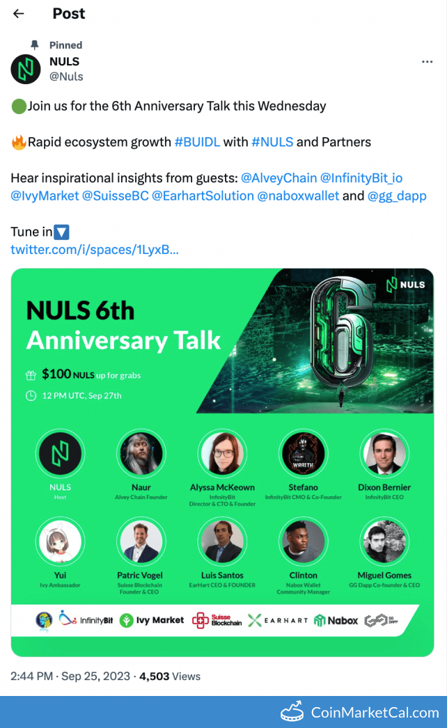 NULS 6th Anniversary Talk image