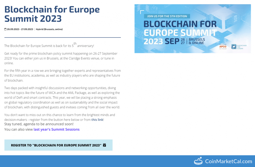 Blockchain for Europe image
