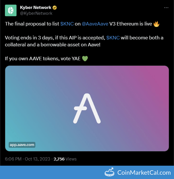 KNC on Aave V3 Vote image