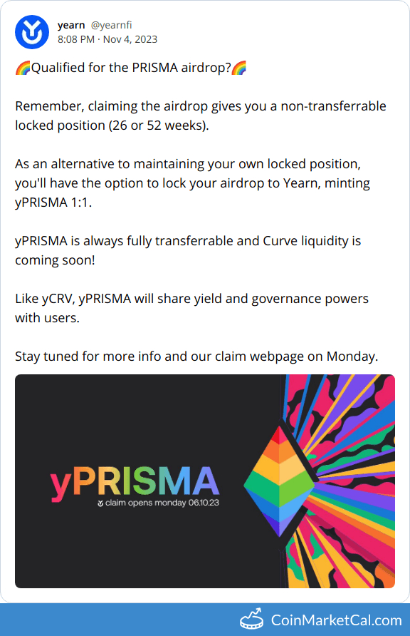 YPRISMA Info & Claim Page image