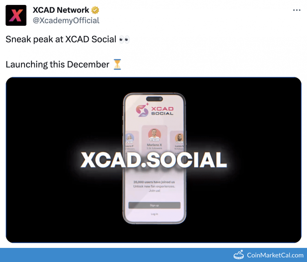 XCAD Social Launch image