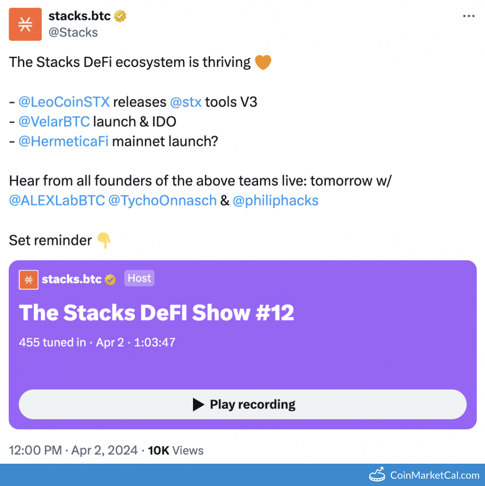 The Stacks DeFI Show #12 image