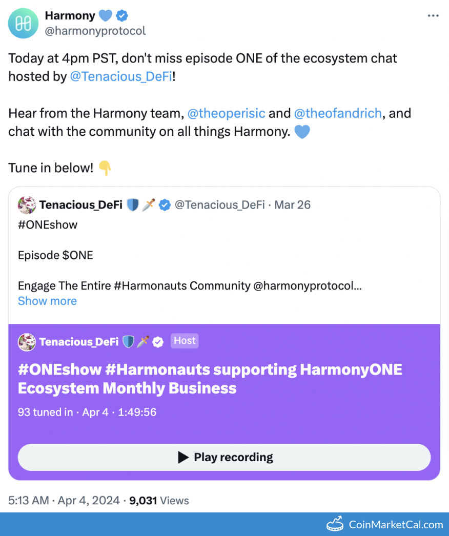 Harmony Ecosystem Chat image