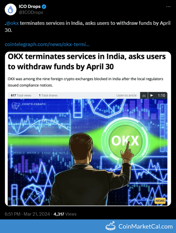 OKX Leaves India image