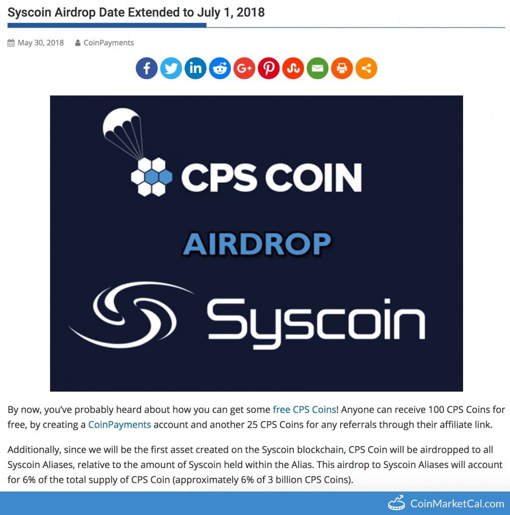 CPS Coin Airdrop image