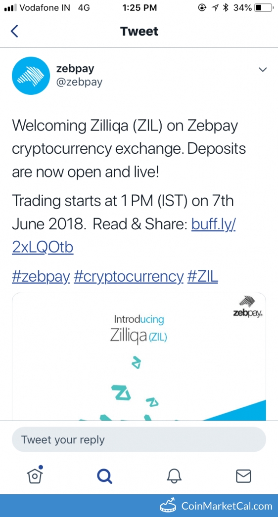 Zebpay Listing image