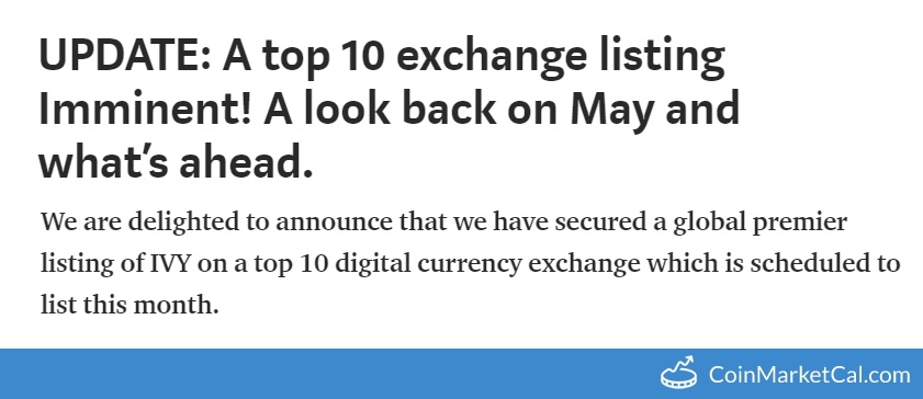 Top 10 Exchange Listing image