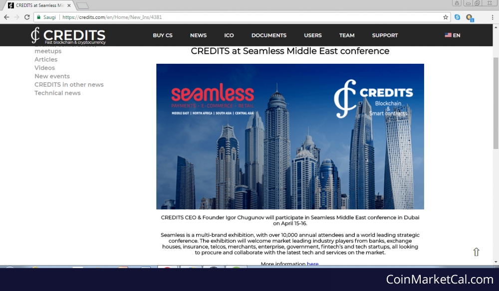Credits Dubai Conference image