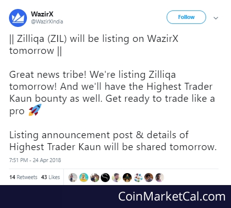 Wazirx Exchange Listing image