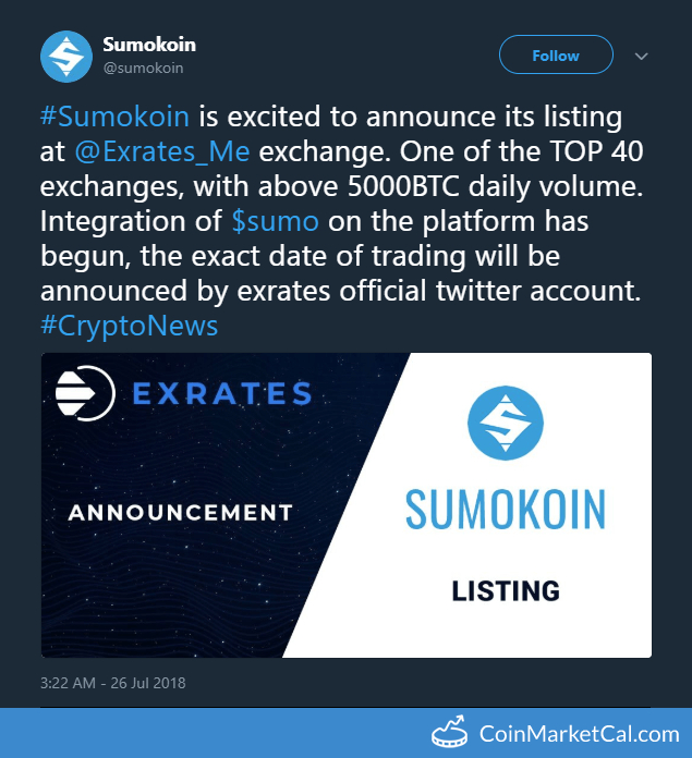 Exrates Listing Ann. image
