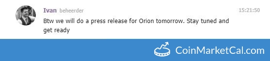 Orion Press Release image