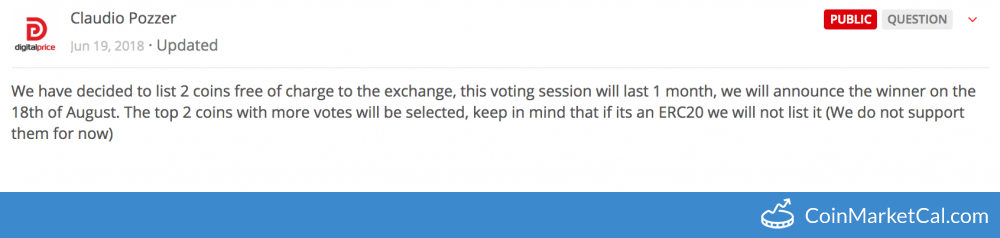 Digital Price Coin Voting image